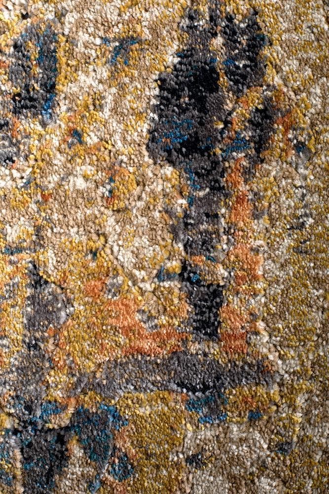 Dreamscape tribute rust modern rug