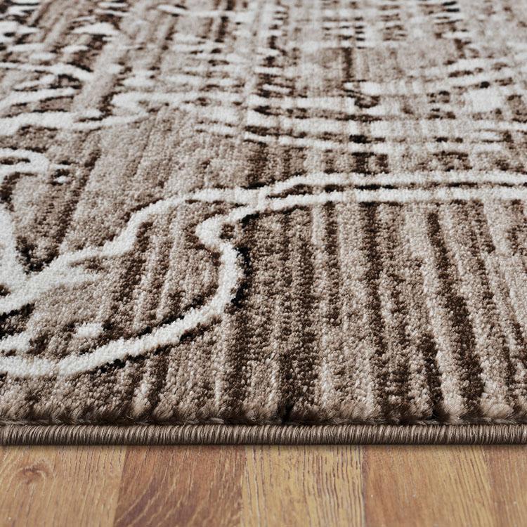 Desire 3444 brown modern designer heat-set polypropylene rug