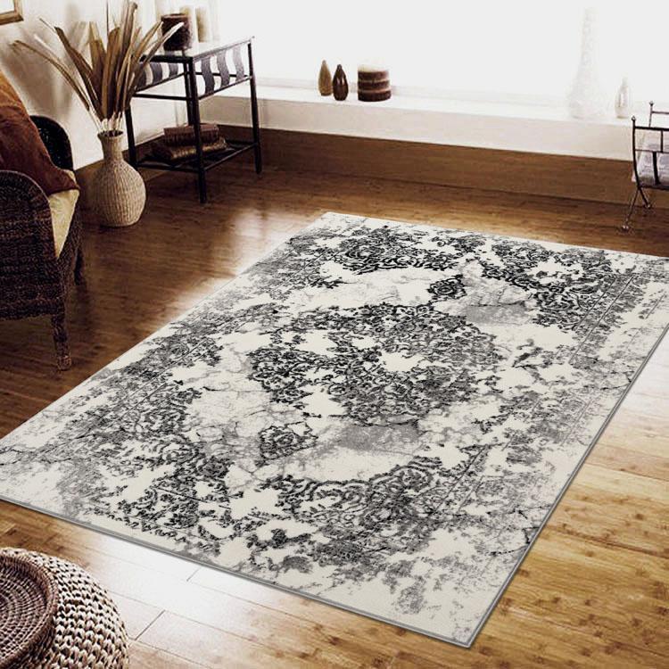 Desire 3446 grey transitional traditional designer heat-set polypropylene rug