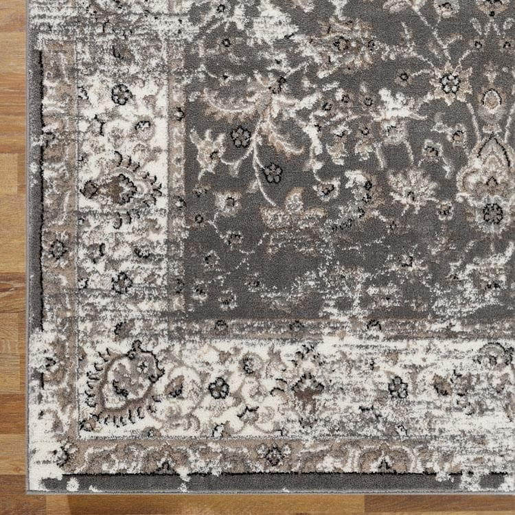 Dynasty 3464 grey traditional transitional rug
