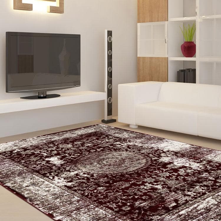Dynasty 3464 red traditional transitional rug