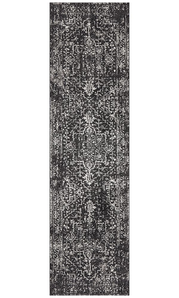 Transitional Scape - Charcoal - Hallway Runner