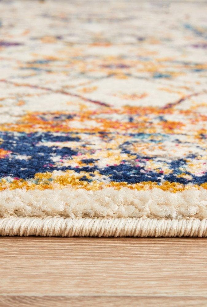 Transitional Peacock - Ivory - Rug