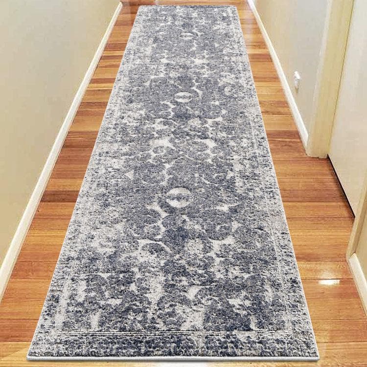 Envy 380 navy hallway runner transitional classic design