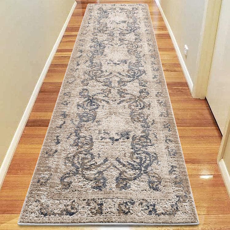 Envy 463 grey hallway runner transitional classic design