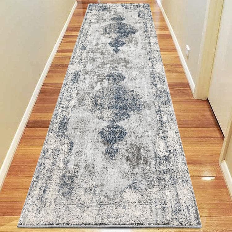 Envy 582 light grey hallway runner transitional classic design