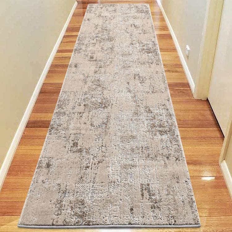 Envy 710 light grey hallway runner transitional classic design