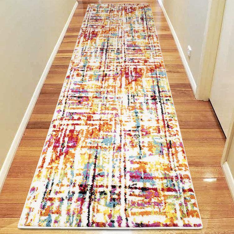 Galaxy 206 multi coloured hallway runner modern rug