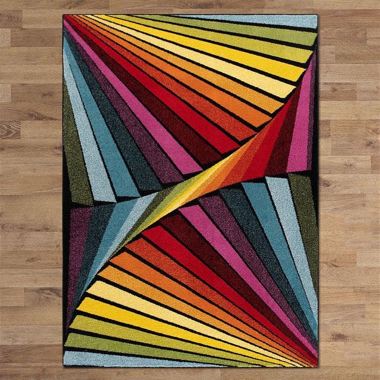 Galaxy 213 multi coloured modern rug