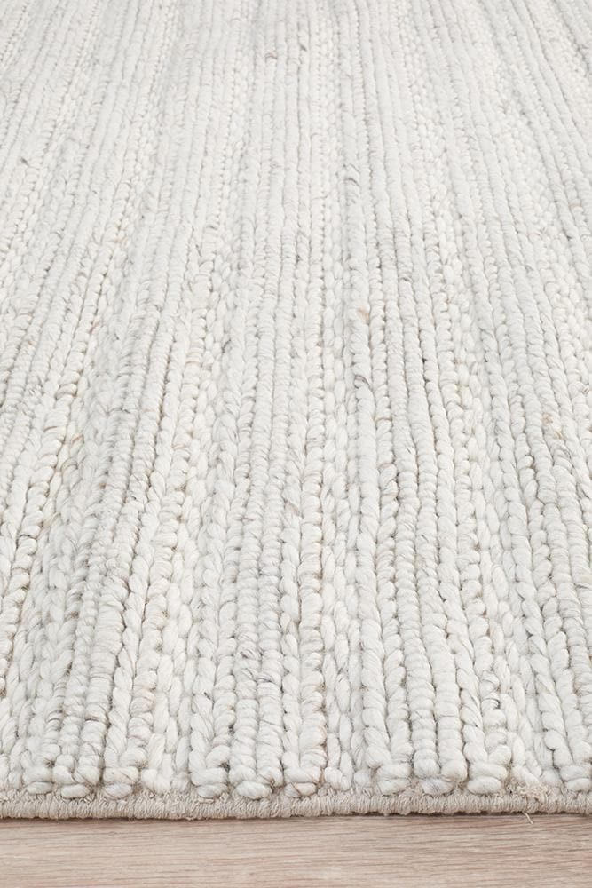 Harvest wool ivory hand made rug 