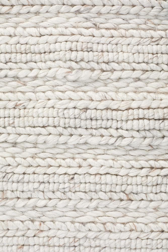 Harvest wool ivory hand made rug 