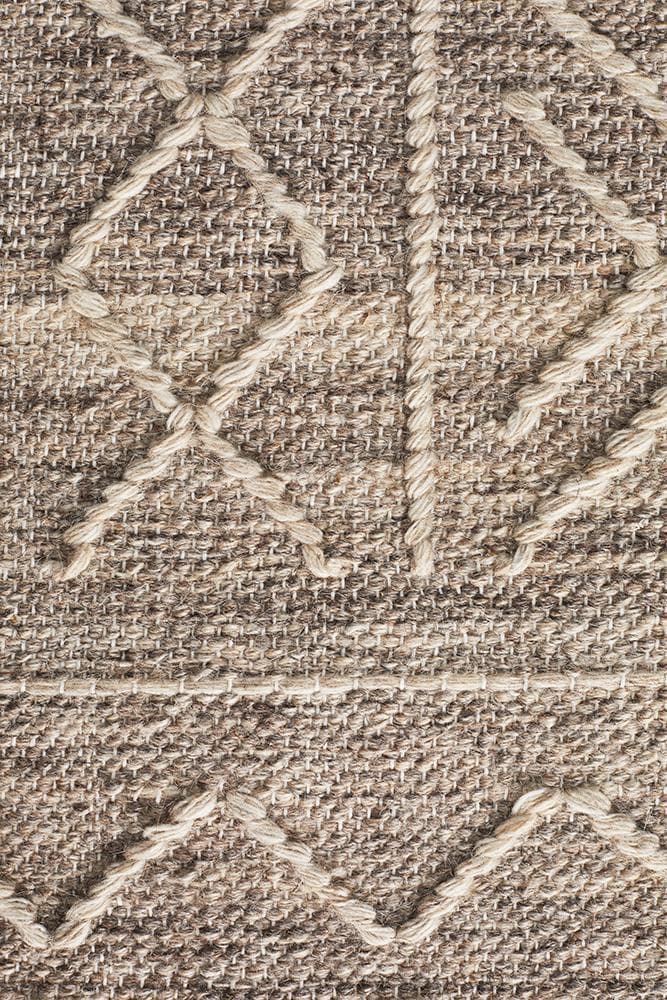 arya stitch woven natural rug closeup
