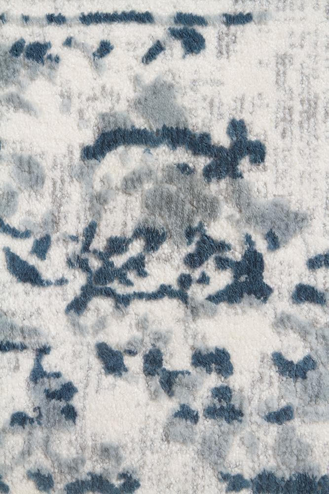 Kendra Farah distressed white transitional rug