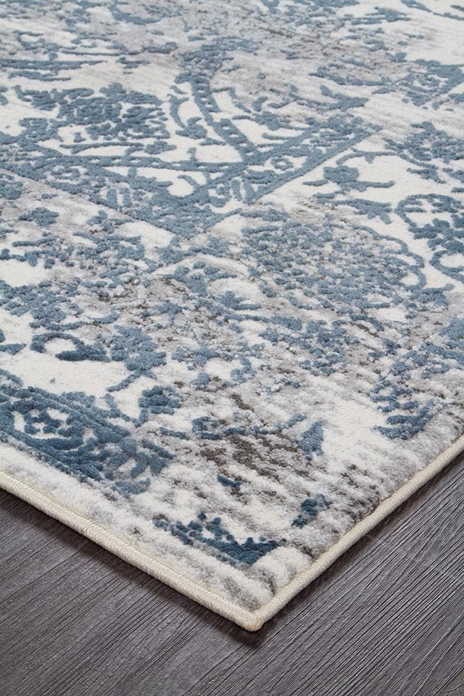 Kendra Yasmin Distressed white transitional rug