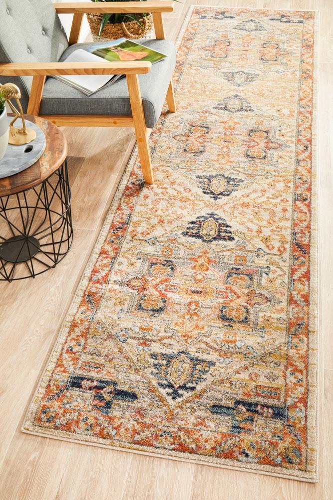 Legacy 850 Rust hallway runner transitional traditional rug