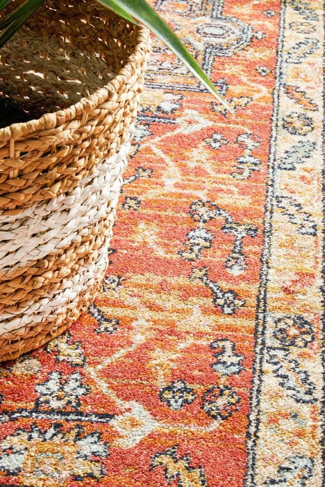 Legacy 850 terracotta hall runner rug