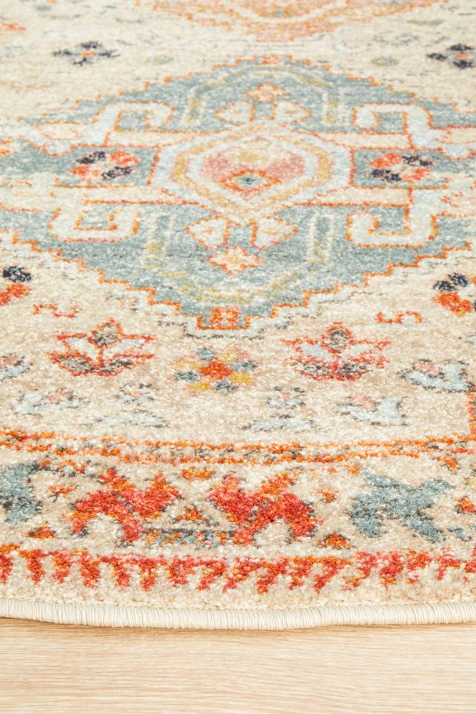 Legacy 854 Autumn round transitional traditional rug