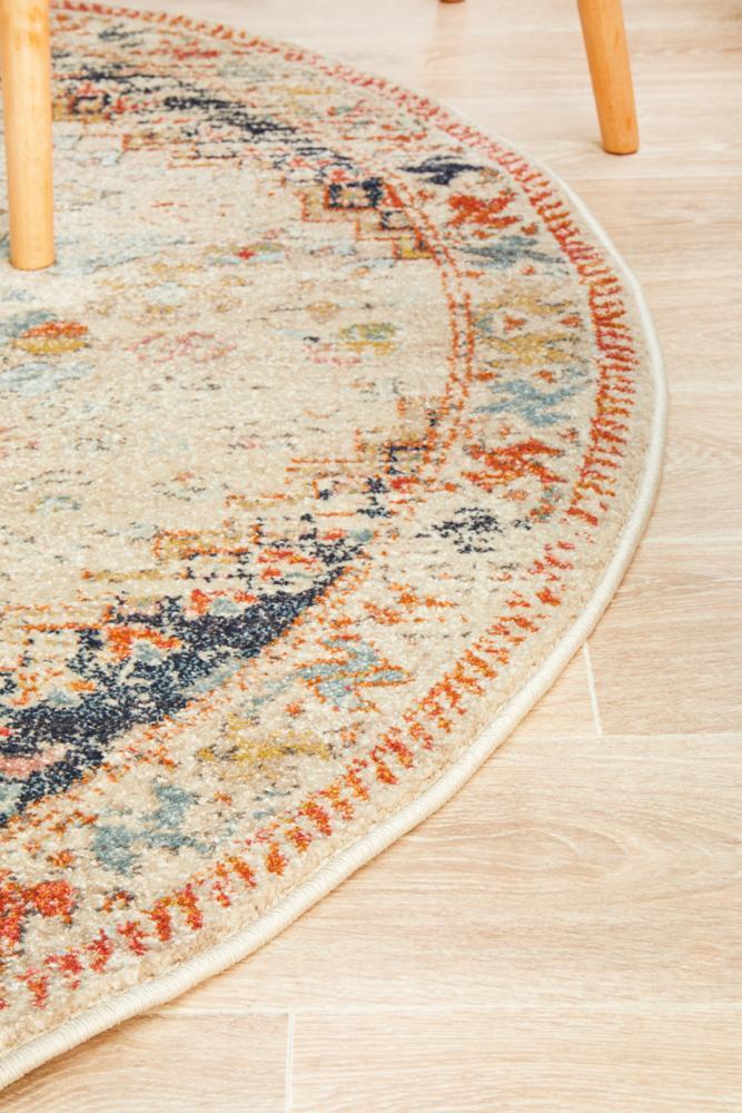 Legacy 854 Autumn round transitional traditional rug