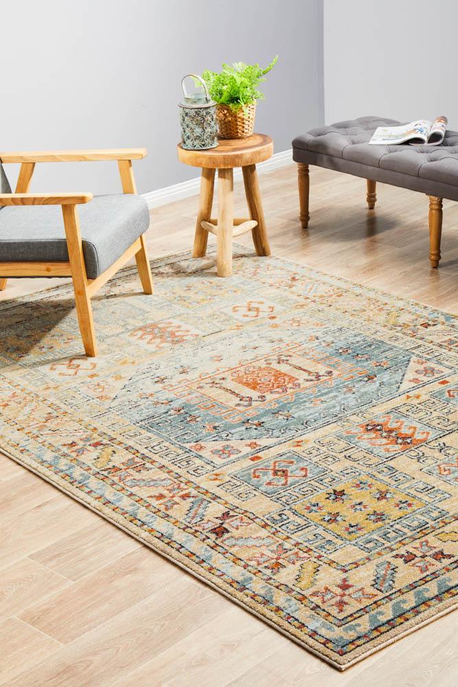 Legacy 859 sky blue transitional traditional rug