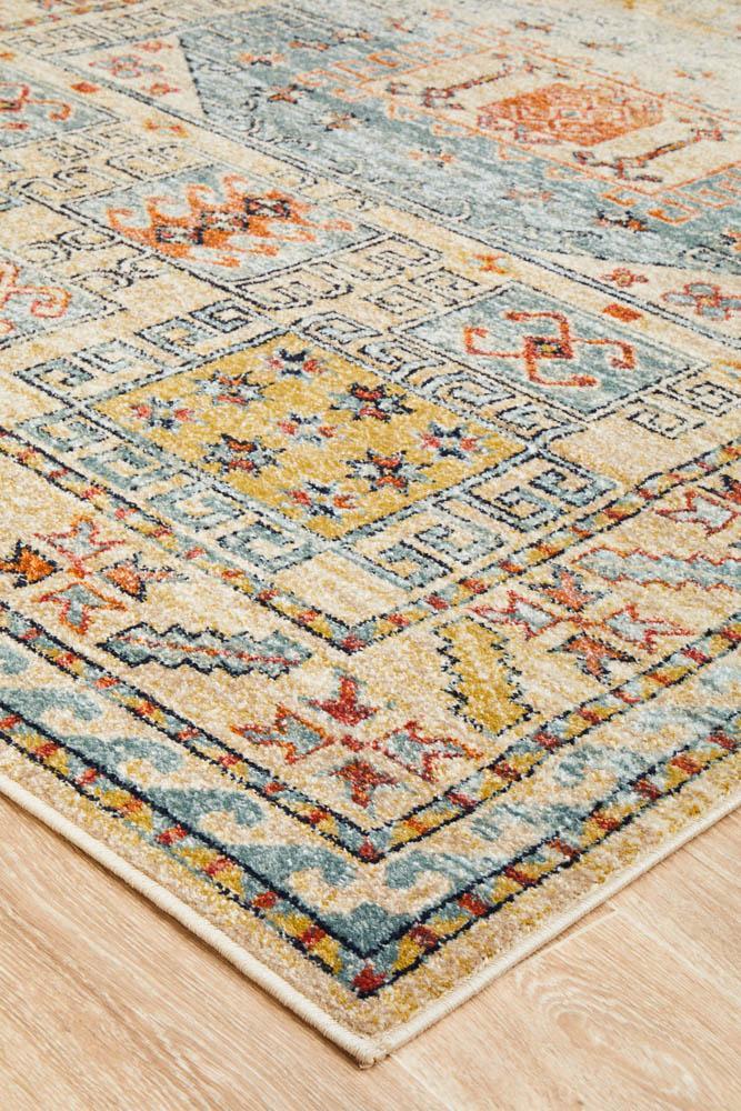 Legacy 859 sky blue transitional traditional rug