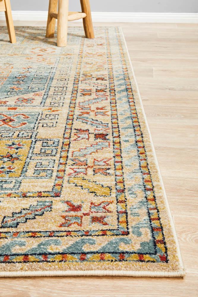 Legacy 859 sky blue transitional traditional rug