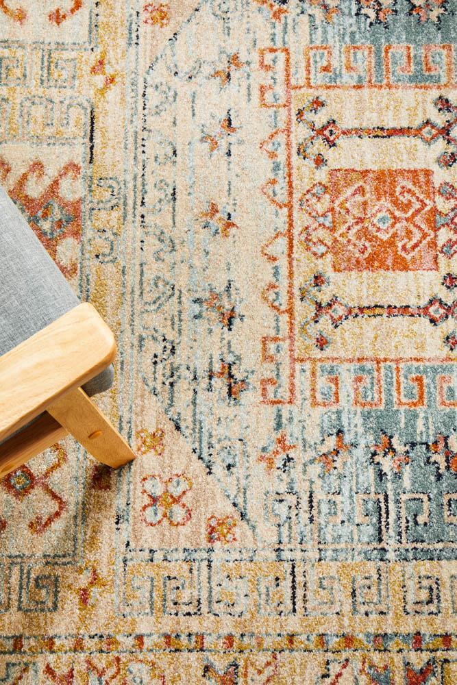 Legacy 859 sky blue transitional traditional rug