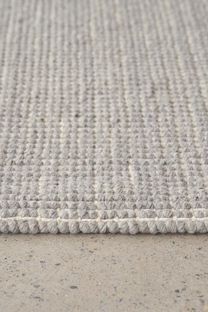 Madras Parker Dove Rug | Wool/Jute Mix Rugs