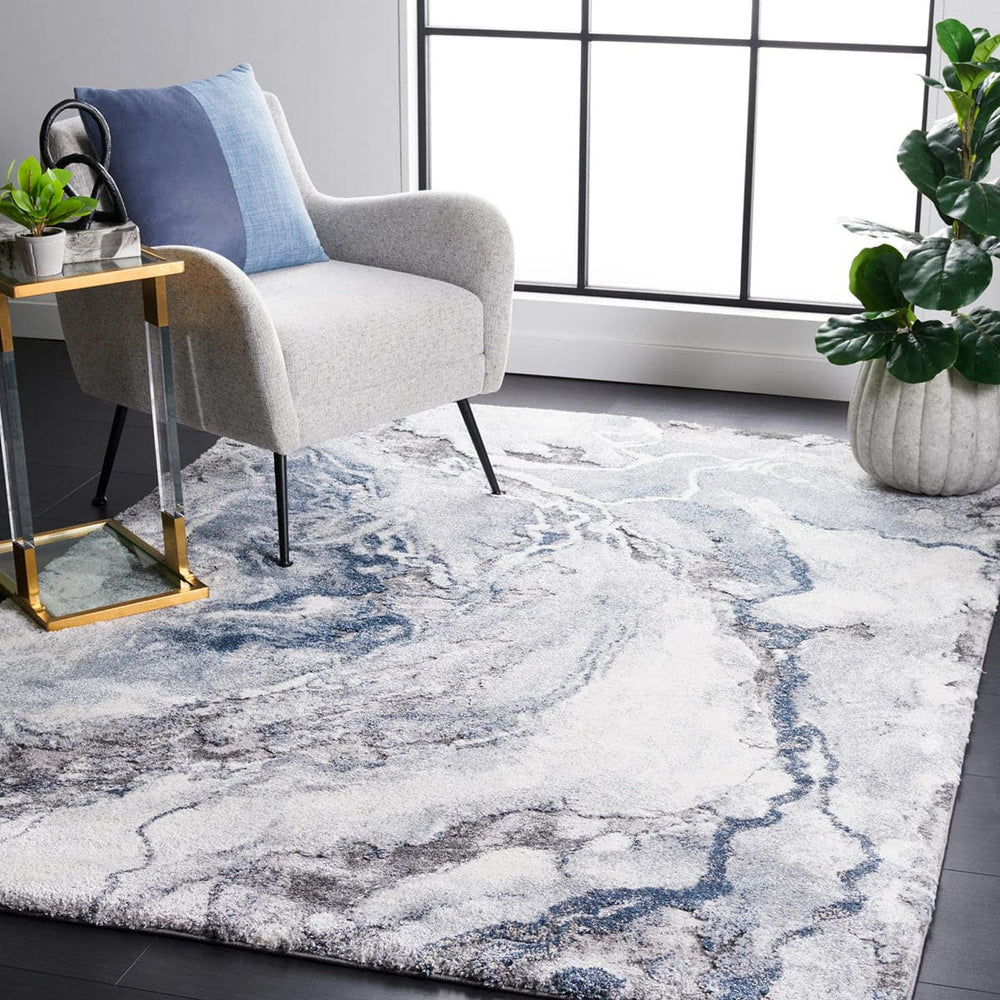 The Mineral Blue Rug is a soft and luxurious rug with a pile height of 20mm.