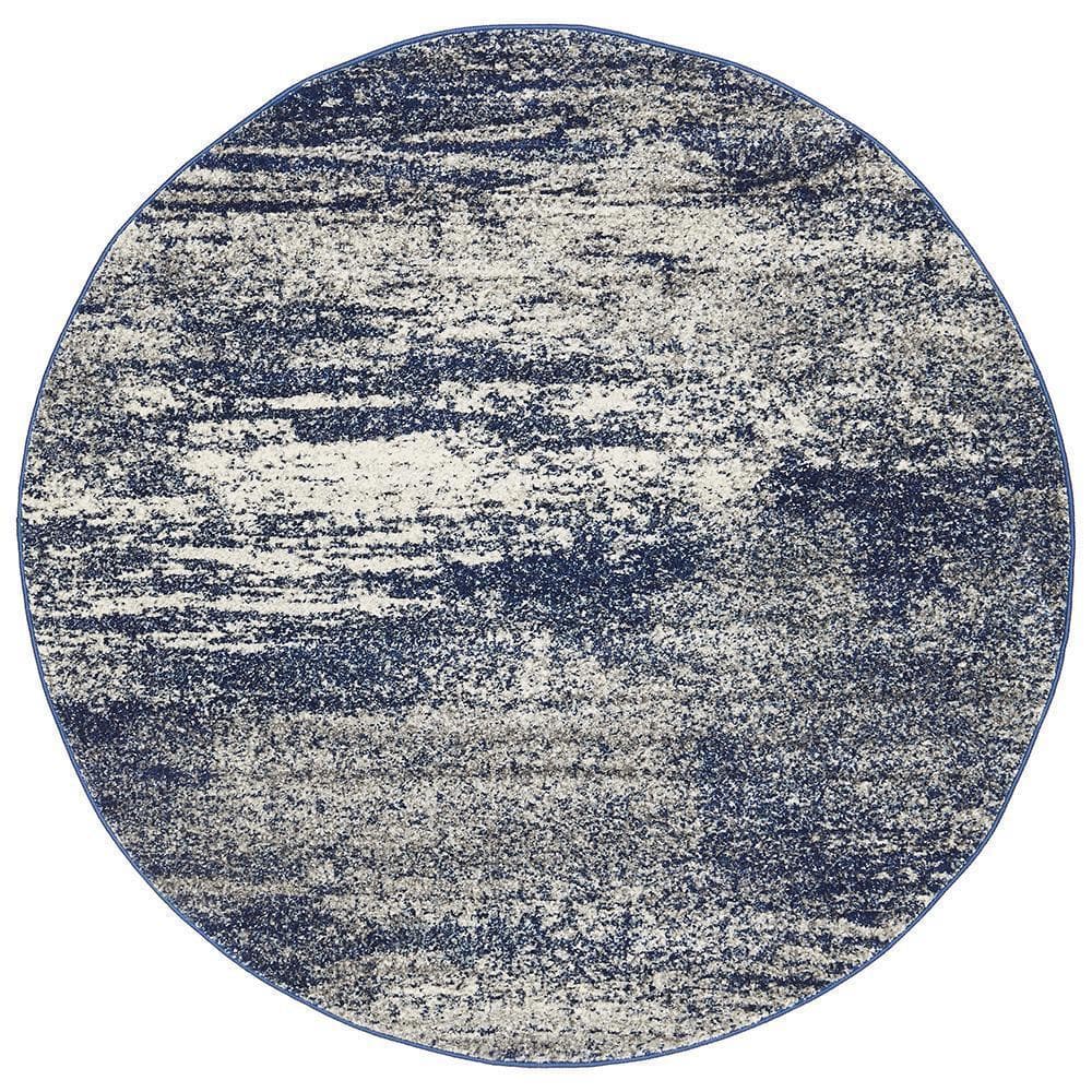 Mirage Casandra Dunescape - Blue Grey [Round] - Rug