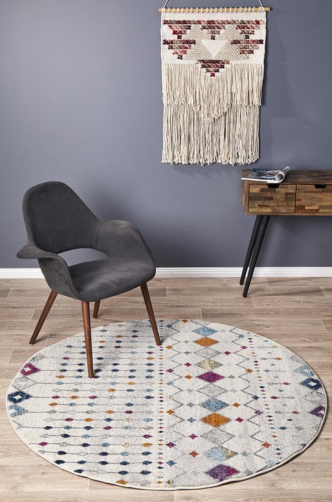 Mirage Peggy Moroccan Tribal - Multi [Round] - Rug