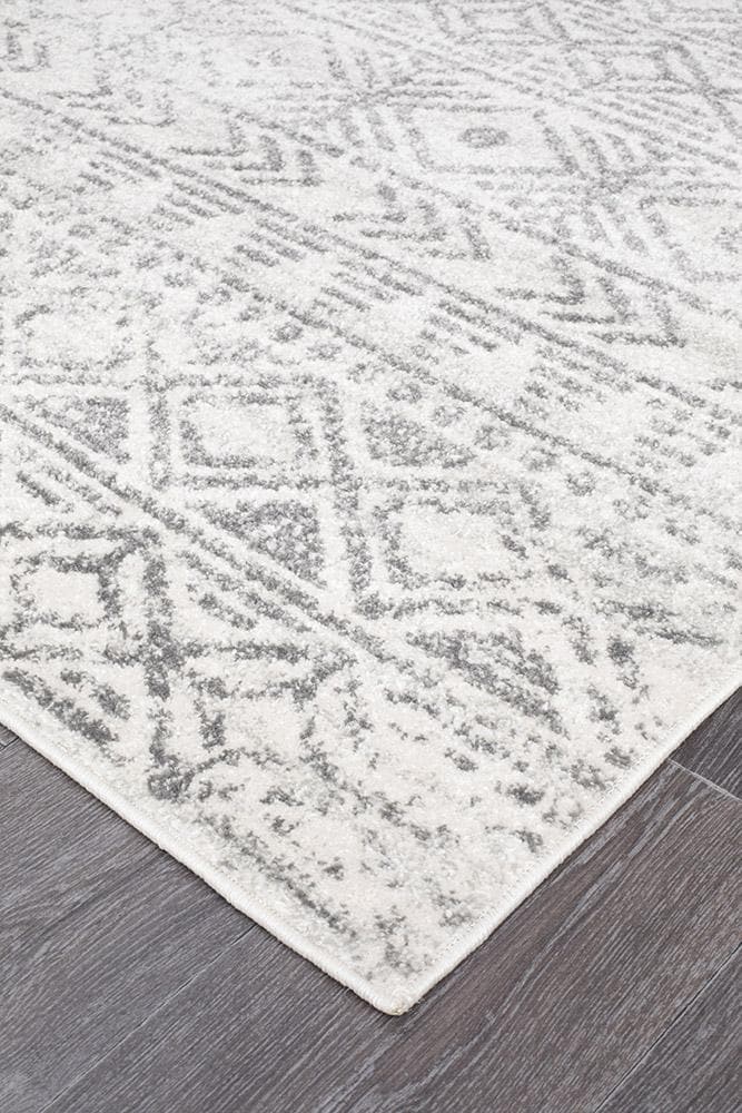 Oasis Ismail Rustic - White Grey - Rug