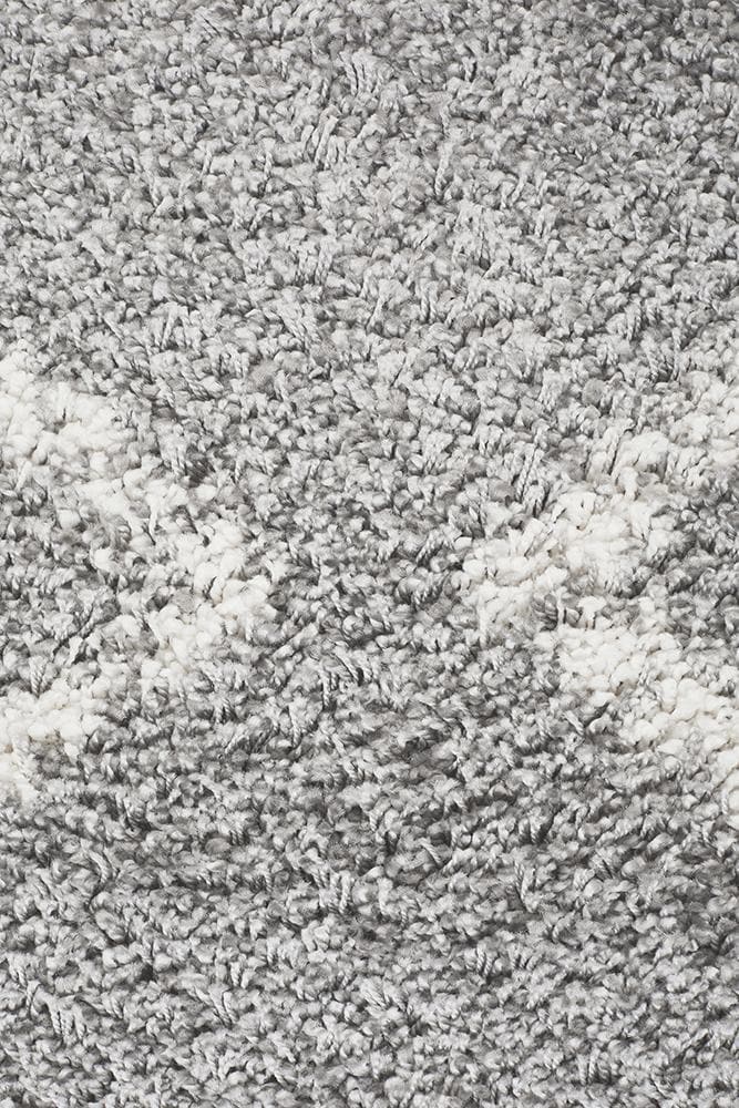 Mia Penn Silver shaggy rug