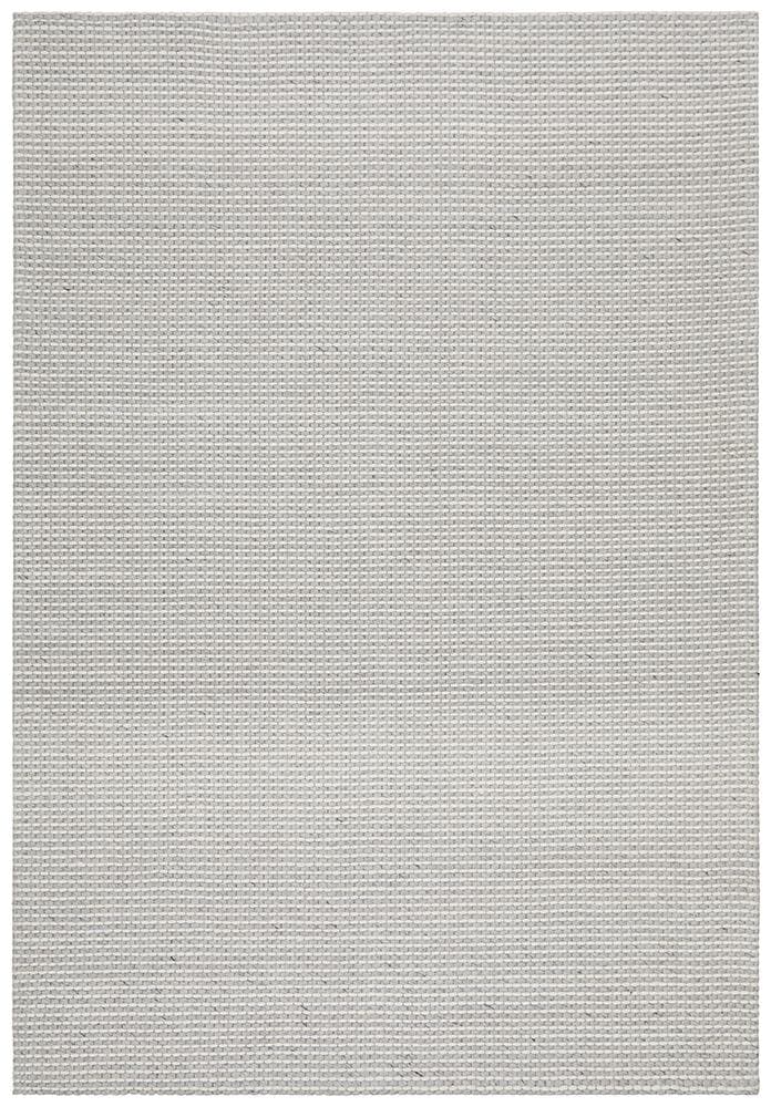 Oskar Felted Wool Striped - Grey White - Rug
