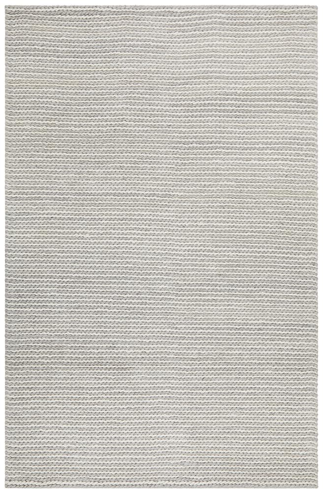 Carina Felted Wool Woven Rug - White