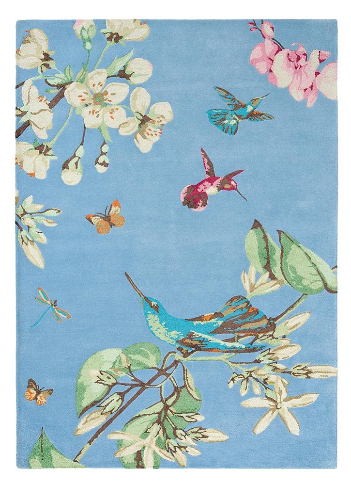Wedgwood Hummingbird Blue 37808 - Rug