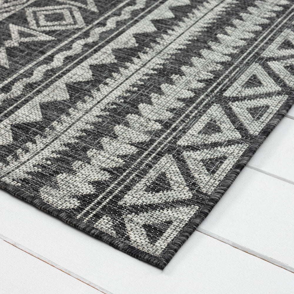 Alfresco In/Out 421 Charcoal | Outdoor Rug | Rugs Plus Online