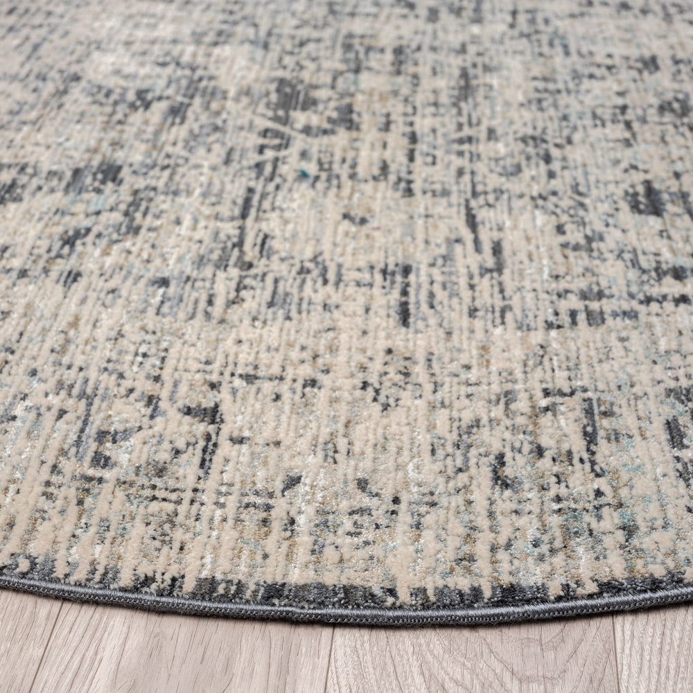 Aubrey 6739 Charcoal | Round Rug | Saray Rugs | Rugs Plus Online