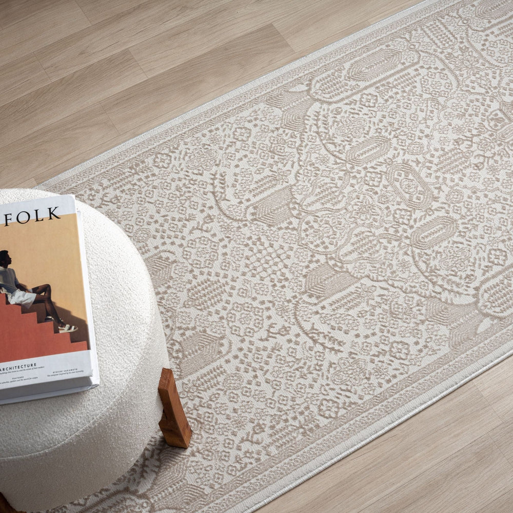 Fables 472 Sand | Hallway Runner | Saray Rugs | Rugs Plus Online