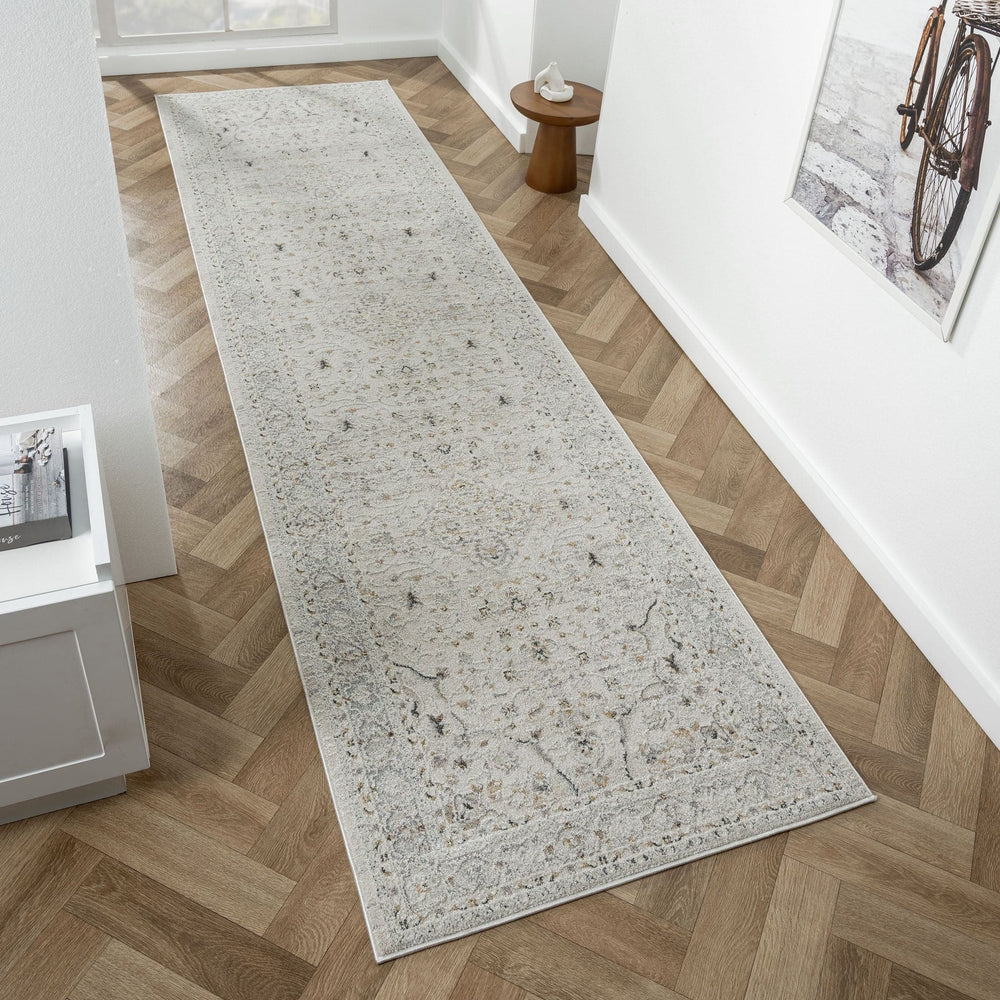 Traditional Hall Runner Rug Eastons 467 Stone | Traditional Hallway Runner | Rugs Plus Online