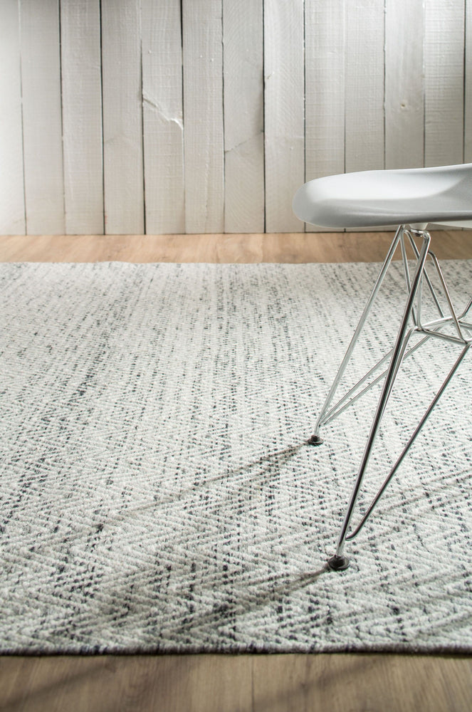 Bayliss brazil smooth grey flat weave wool rug