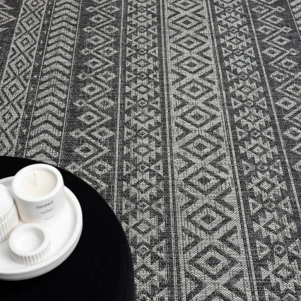 Alfresco In/Out 421 Charcoal | Outdoor Rug | Rugs Plus Online